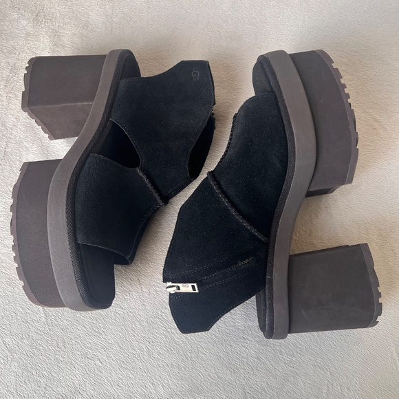 UGG Women's Black New Heights 4" Platform  Sandals  Size US 9 - Picture 7 of 16